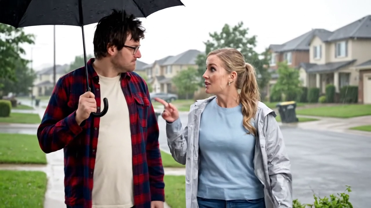 Cinematic film scene with dramatic moody lighting and storytelling composition